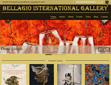 Tablet Screenshot of bellagiointernationalgallery.com
